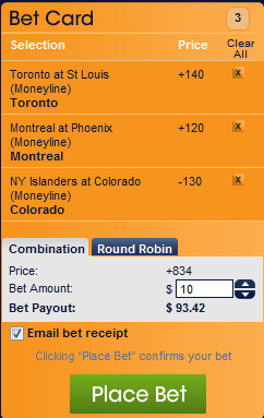 Betting on sports games Betting on sports games